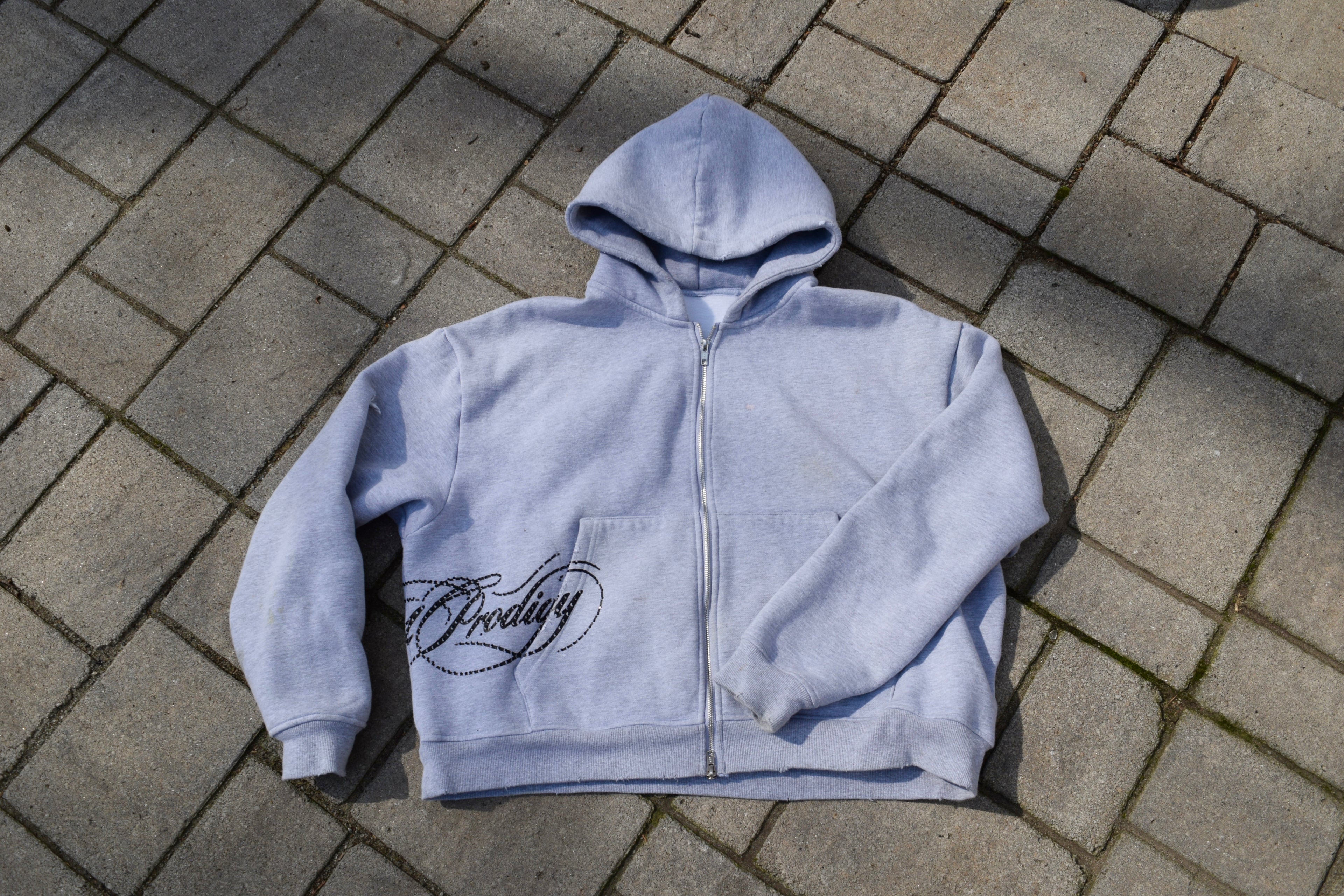 Gray script sweatsuit